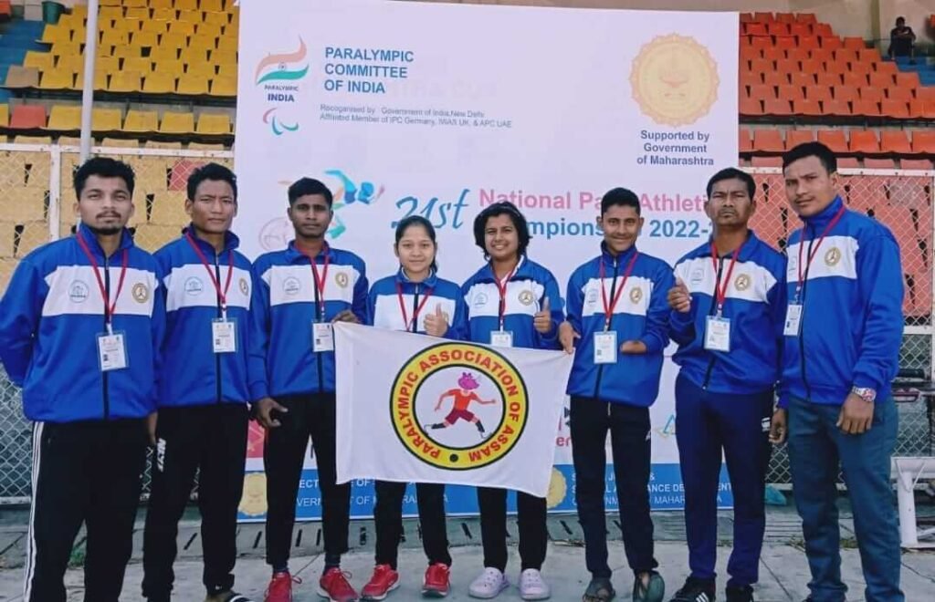Assam Para Athletics Team at 21st Nationa Para Atheltics Championships 2023