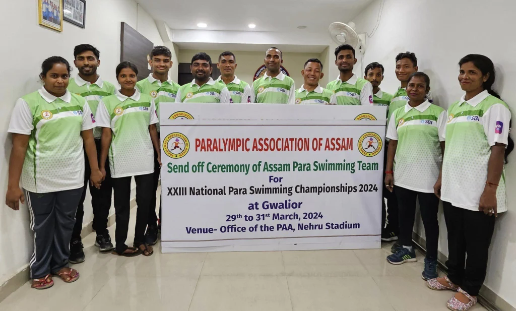 Send off ceremony of assam para swimming team