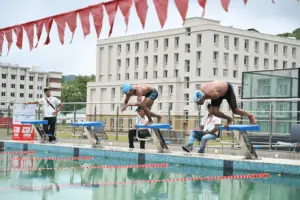 Swimming championship under 4th All Assam Para Sports Meet 2024 at Vandya International School, Guwahati