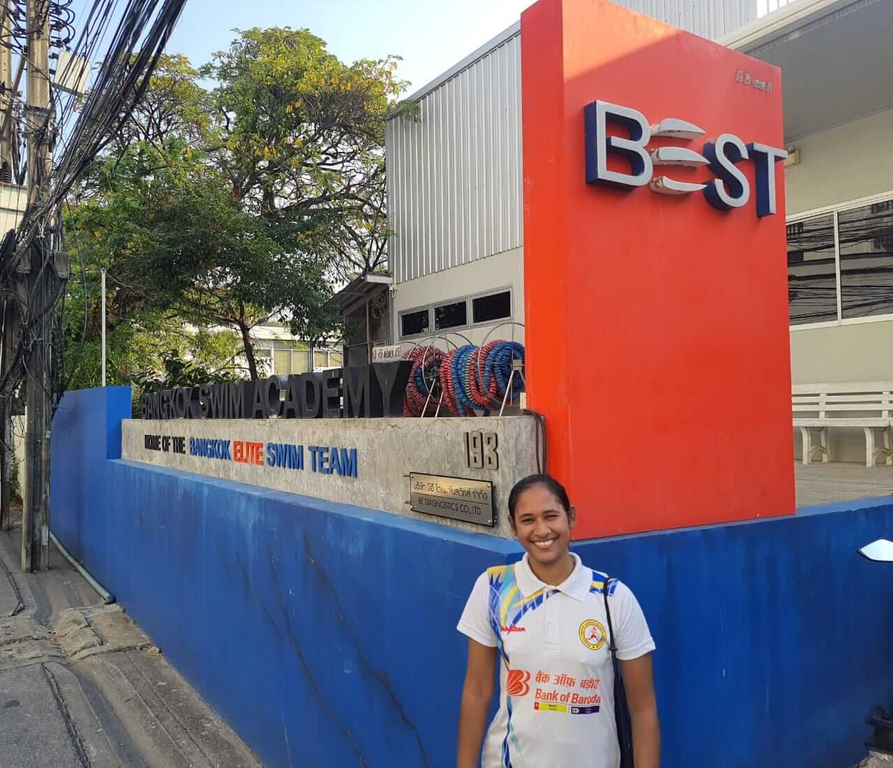 Para Swimmer Sahana Trainning at Thailand.