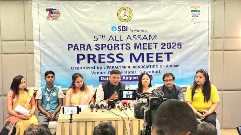 PRESS MEET for 5th All Assam Para Sports Meet Guwahati 2025