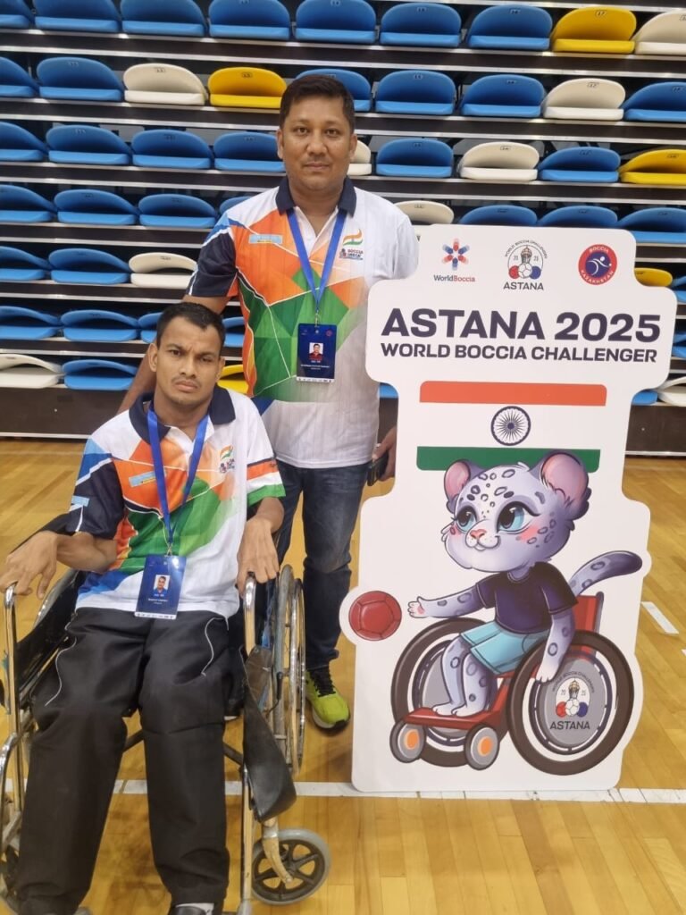 Bharat Chetry for Representing India at the World Boccia Challenger 2025