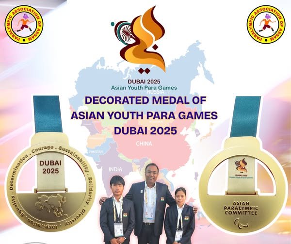 A Closer Look at the Stunning Medal of the Asian Youth Para Games Dubai 2025