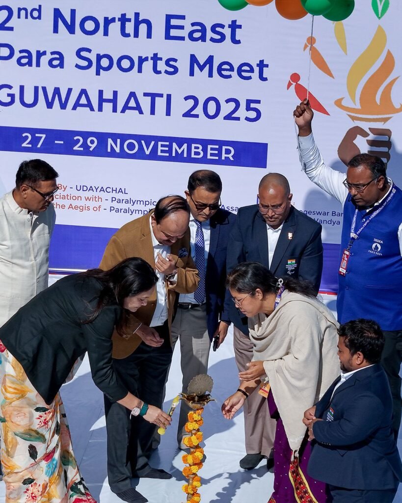 Lighting Up the Lamp of 2nd North East Para Sports Meet Guwahati 2025.