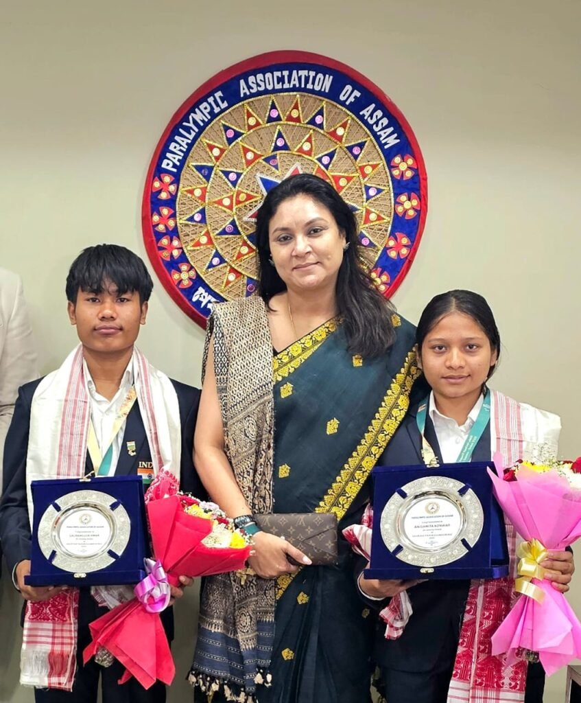 Chief Patron Smt. Riniki Bhuyan Sharma Felicitates Asian Youth Para Games 2025 Medal Winners