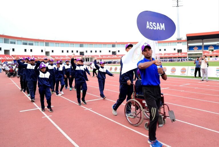 Assam Para Athletics Team in Bhubaneswar