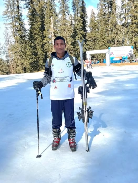 Dhunu Taw Represents Assam at 2nd Alpine Para Skiing Championships 2026