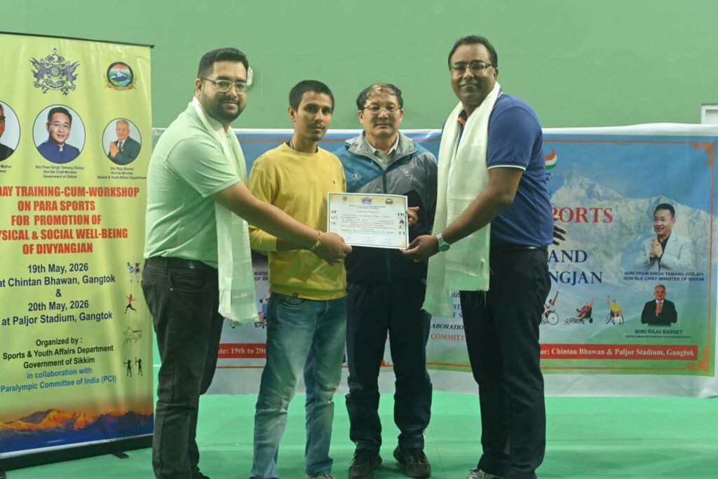The workshop brought together sports administrators, officials, coaches, and stakeholders from different regions to discuss various aspects of para sports development, athlete support systems, inclusive sporting infrastructure, talent identification, classification, and opportunities for strengthening the para sports ecosystem across the country. The participation of Mr. Rajib Dey and Mr. Geet Gunjan Deka provided an excellent opportunity to exchange knowledge, share best practices, and gain valuable insights that will contribute to the further development of para sports in Assam.